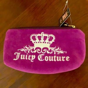 Vintage Juicy Couture Burgundy Cosmetics Bag